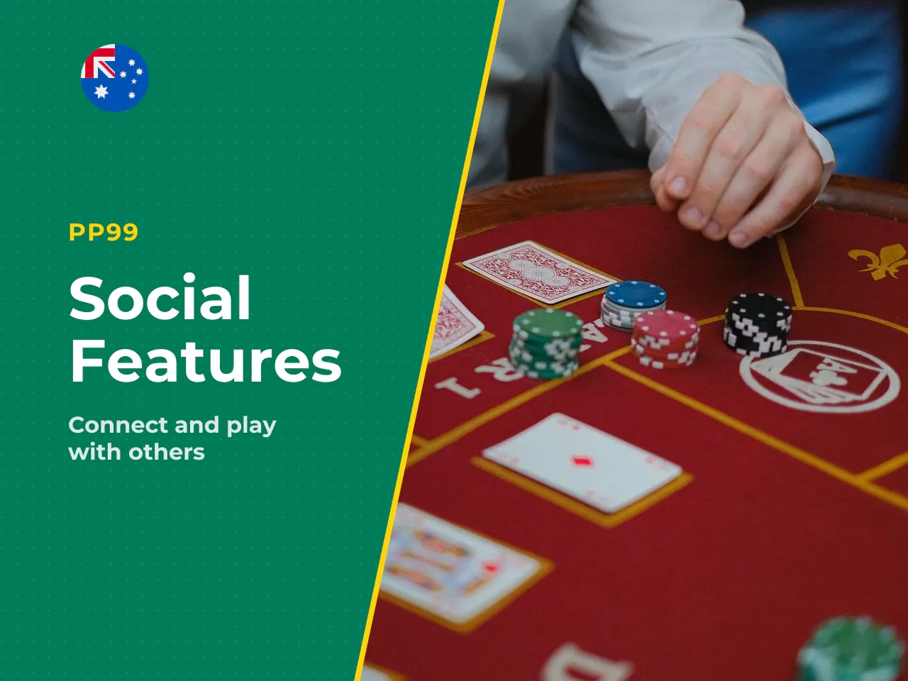 Social features live bets, chat and