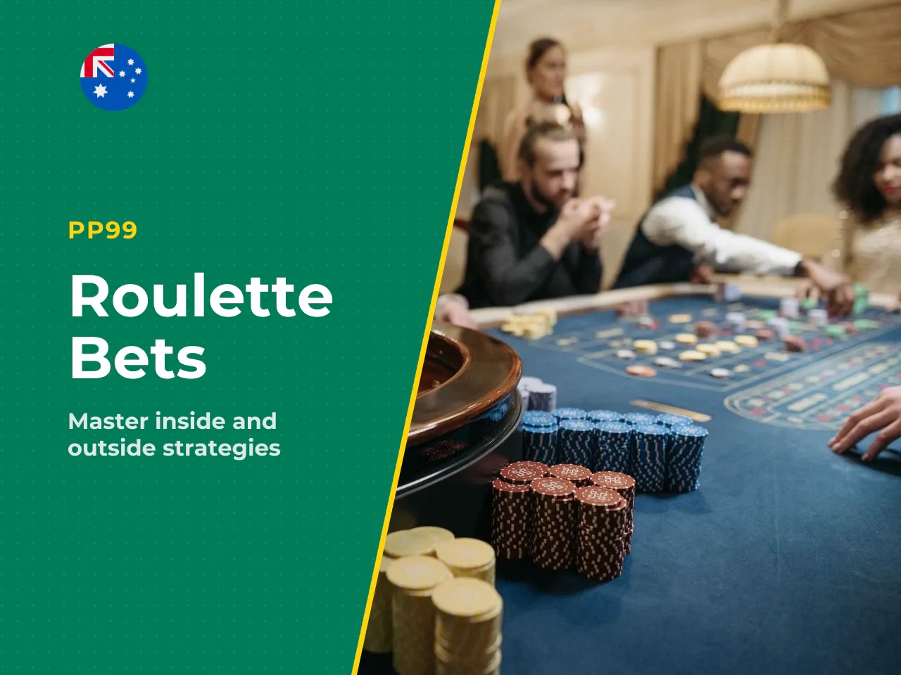 Inside and outside roulette bets. Bets
