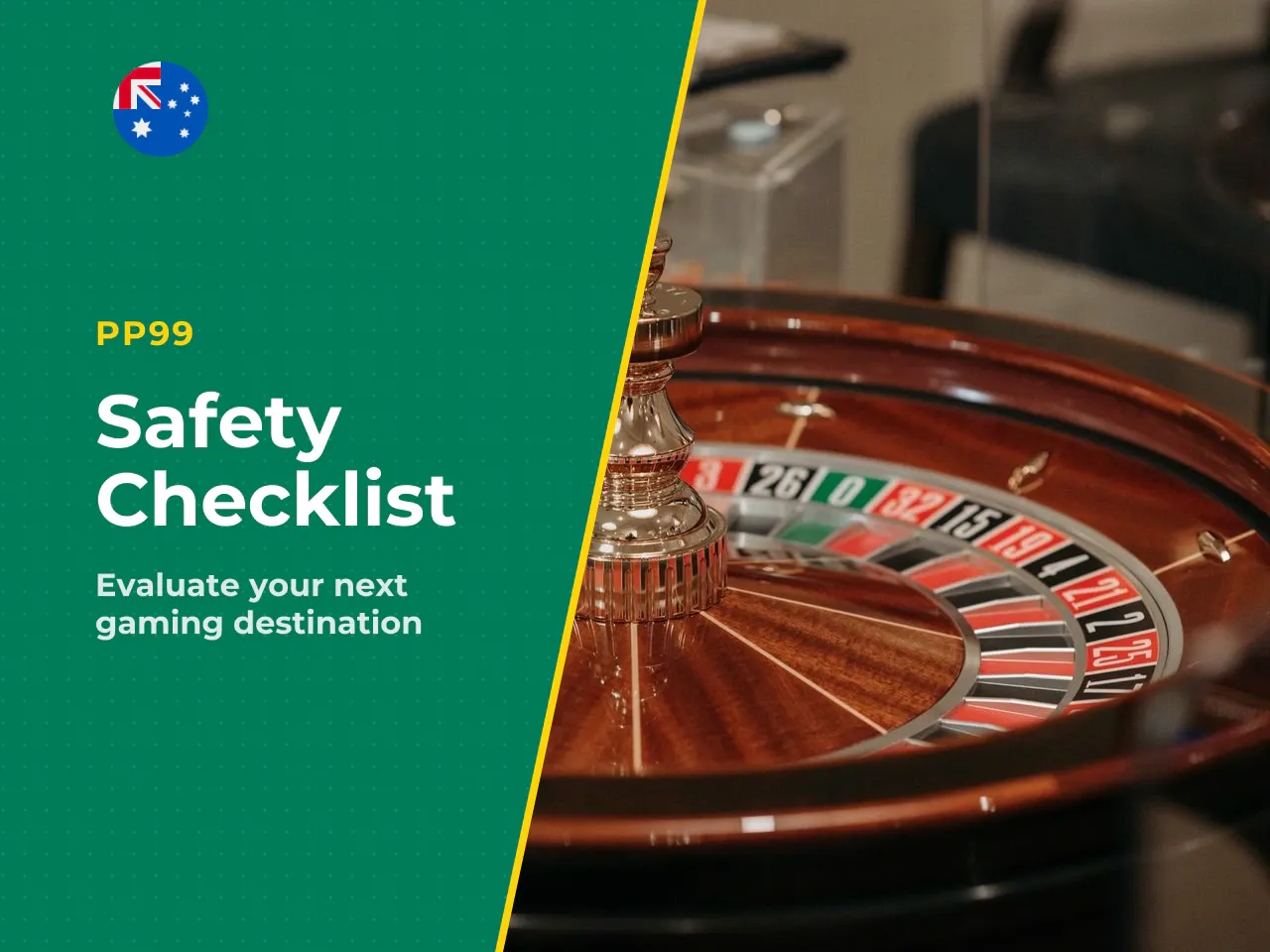 CHECKLIST Criteria for vetting a roulette