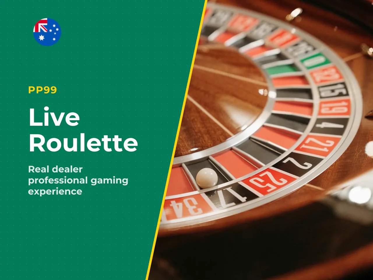 Live roulette playing with a real