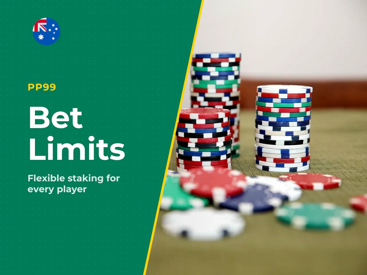 Bet sizes and limits in the