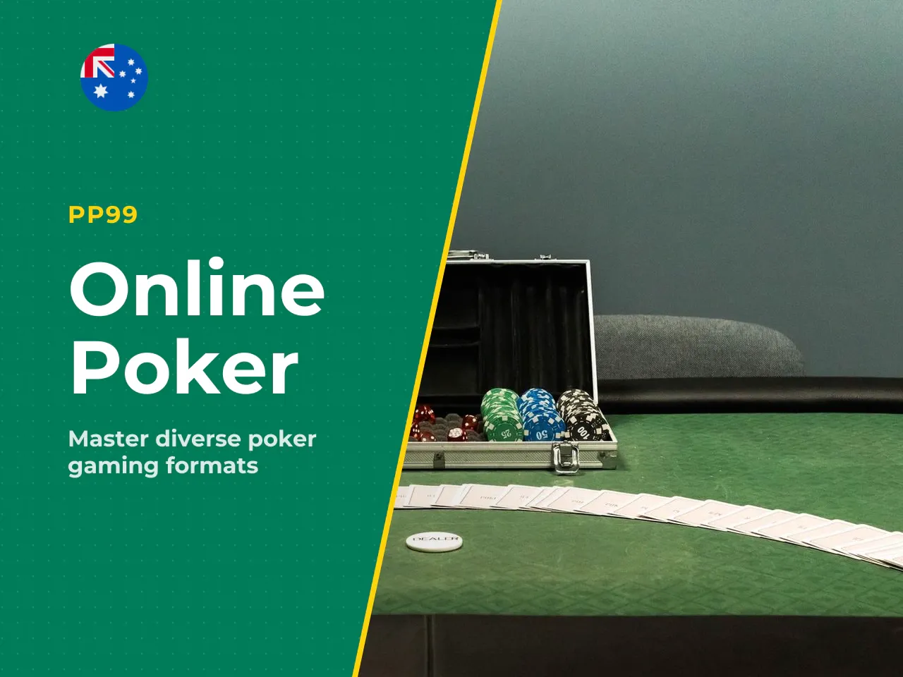 1. Three formats of poker online